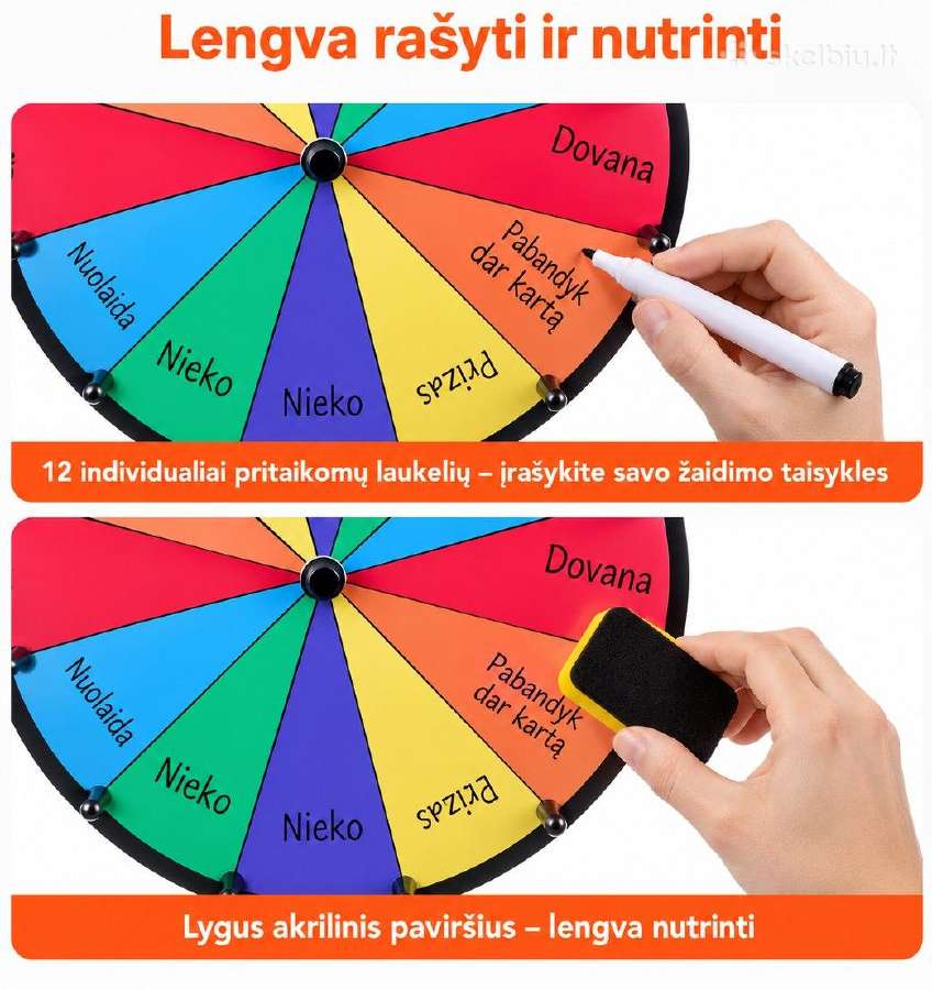 Stalinis sukamas laimės ratas, 30,5 cm Vevor - nuotraukos Nr. 3