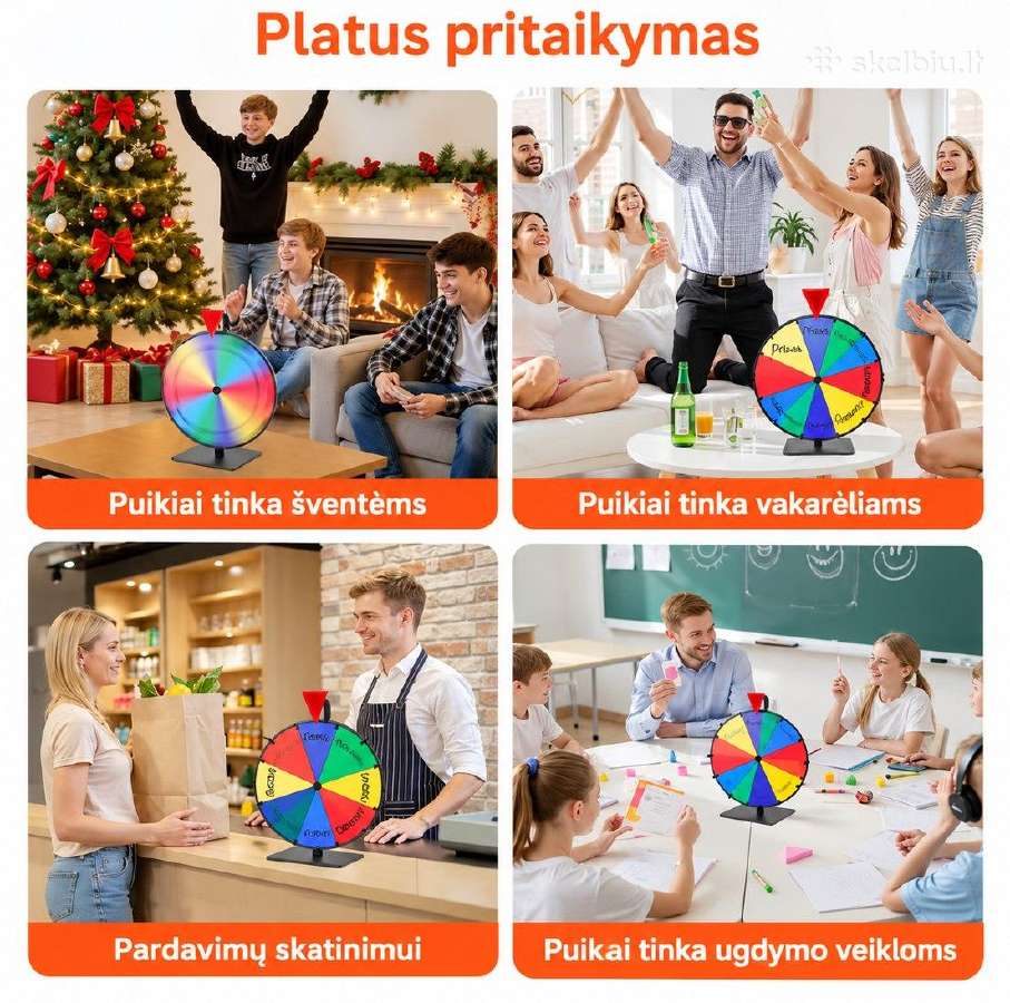 Stalinis sukamas laimės ratas, 30,5 cm Vevor - nuotraukos Nr. 5
