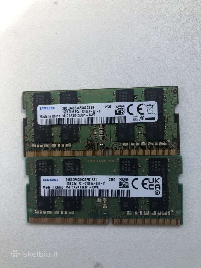 32gb ddr4 (16+16) 2666mhz/3200mhz - nuotraukos Nr. 2
