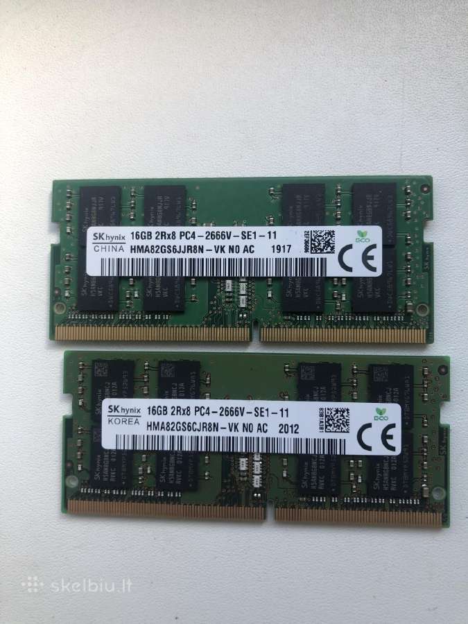 32gb ddr4 (16+16) 2666mhz/3200mhz - nuotraukos Nr. 3