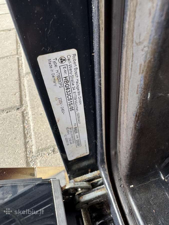 Bosch Hbg633cs1s orkaitė, Aeg kaitlentė - nuotraukos Nr. 6