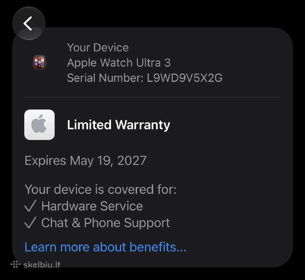 Apple Watch Ultra 3 Titanium Black - nuotraukos Nr. 8