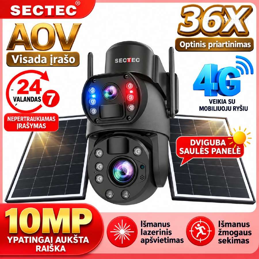 4G vaizdo kamera, geriau nei Reolink su optiniu! - nuotraukos Nr. 4