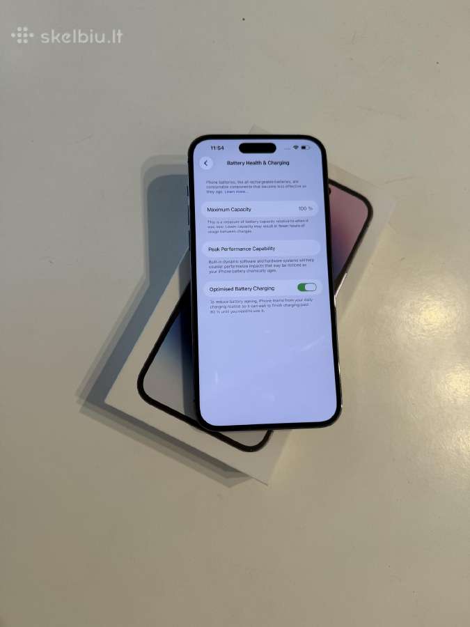 Apple iPhone 14 pro max 256gb purple 100% - nuotraukos Nr. 2