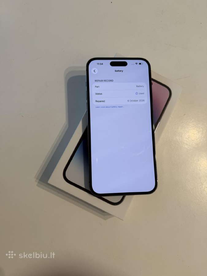 Apple iPhone 14 pro max 256gb purple 100% - nuotraukos Nr. 4