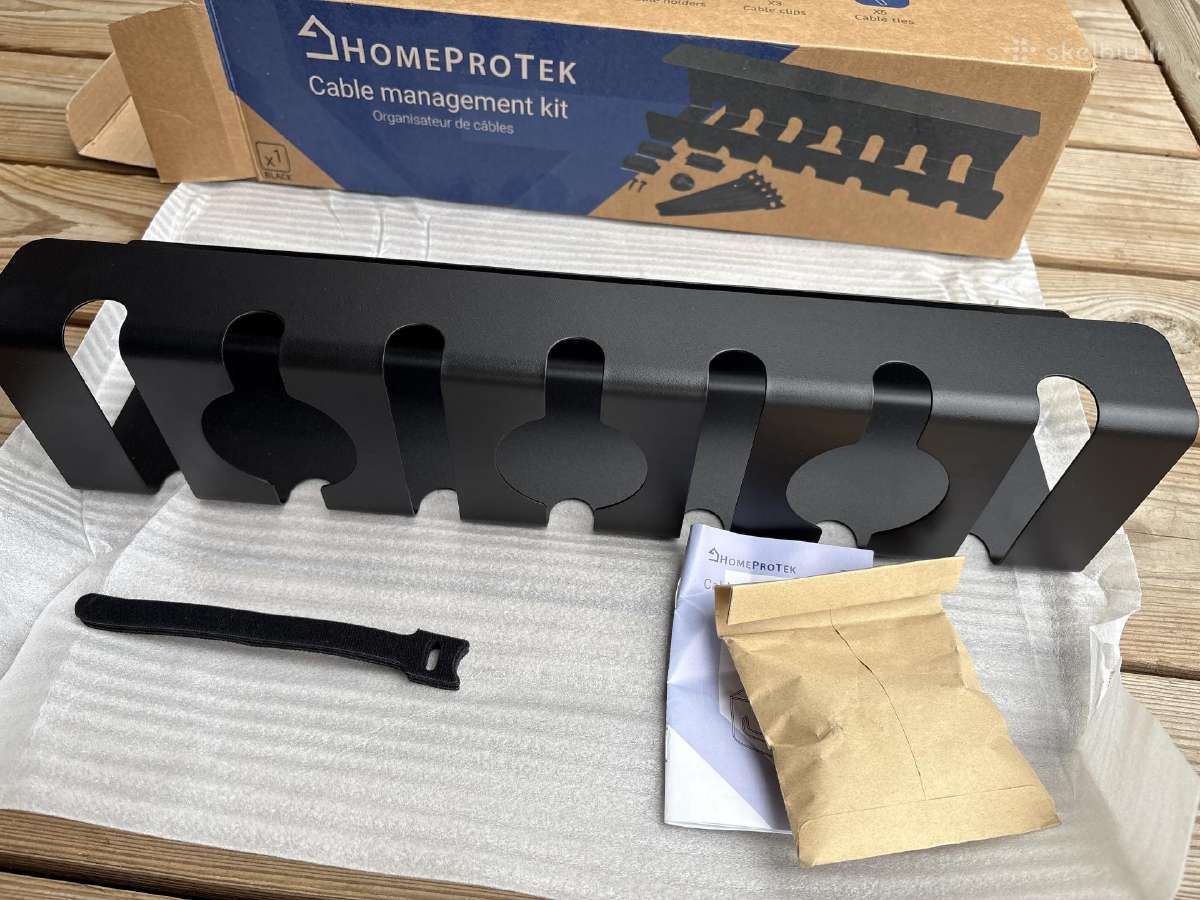 Homeprotek kabelių organizavimo rinkinys po stalu - nuotraukos Nr. 3
