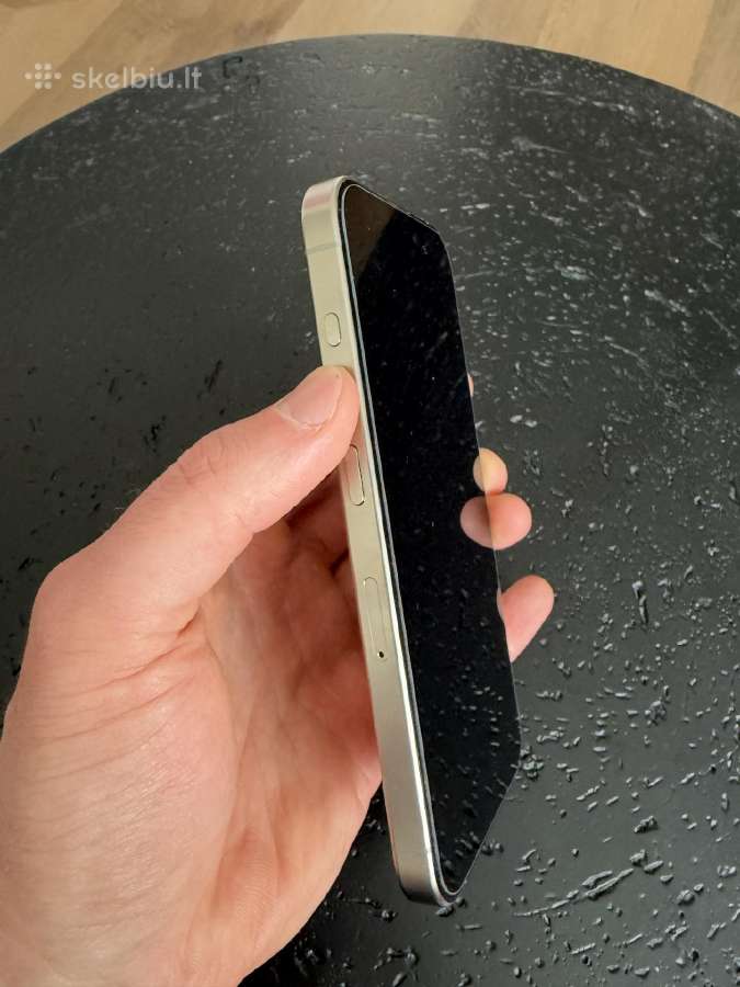iPhone 15 Pro 128 GB White Titanium - nuotraukos Nr. 3