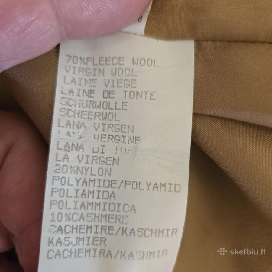 Vilnos su kašmyru paltas - nuotraukos Nr. 7