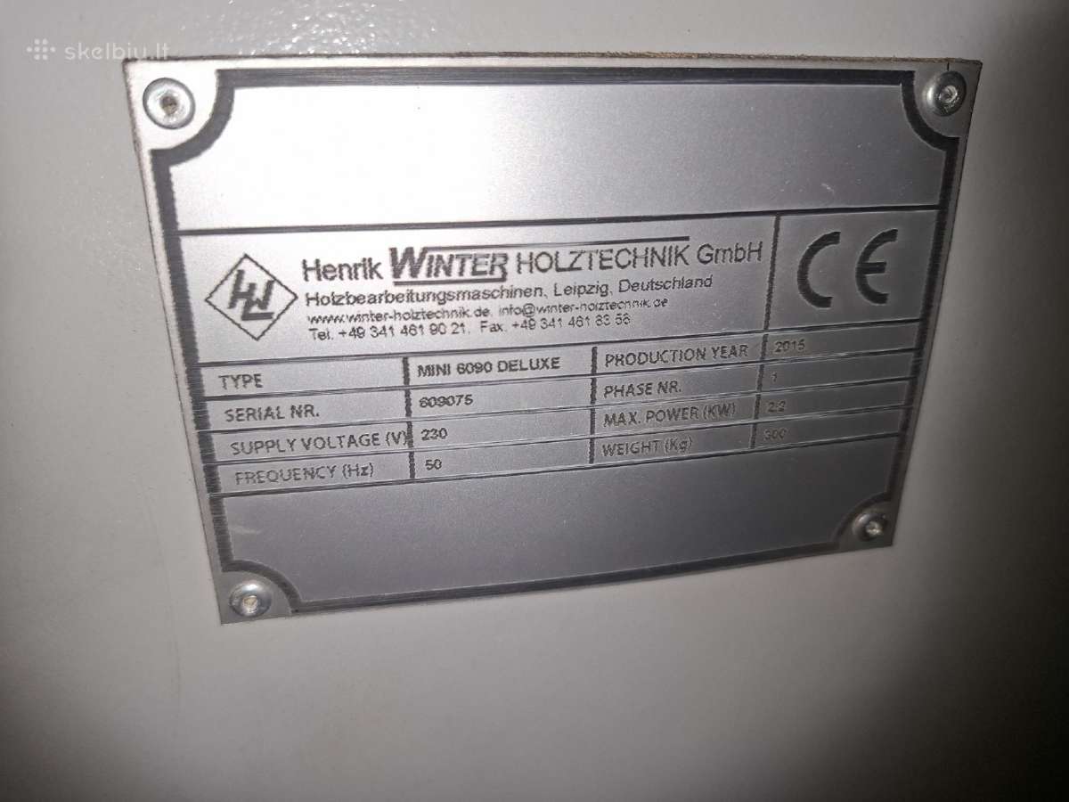 CNC frezavimo staklės Winter Routermax 6090 2.2kw - nuotraukos Nr. 2