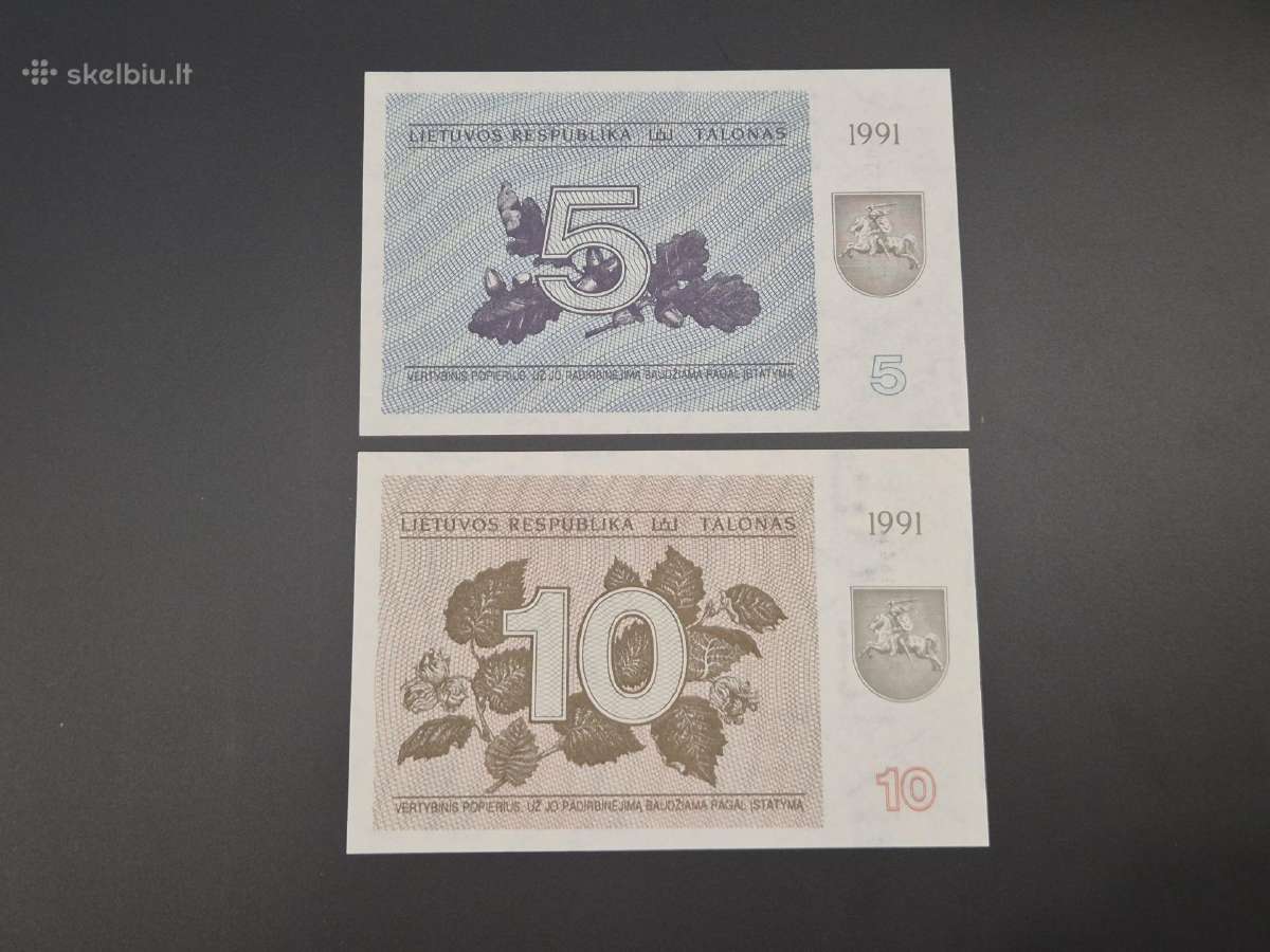 1991 m. talonų rinkinukas Unc - nuotraukos Nr. 4