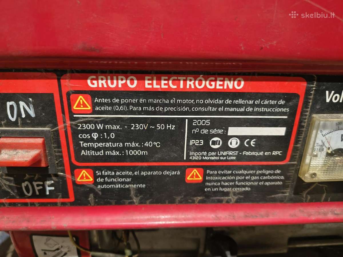 Benzininis generatorius 2,3kw - nuotraukos Nr. 2