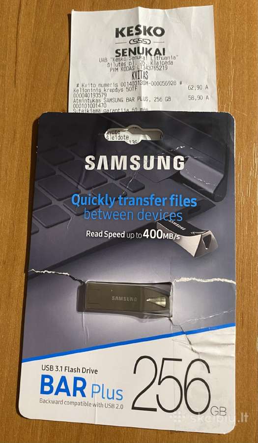 Samsung Bar Plus 256 GB - nuotraukos Nr. 2