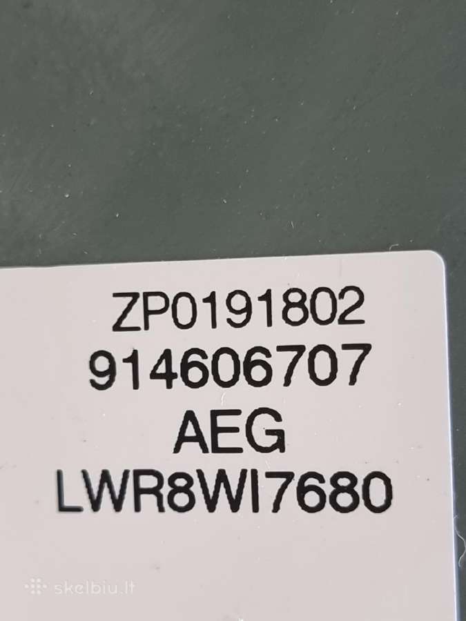 Nauja įmot. Aeg Lwr8wi7680+ Garantija - nuotraukos Nr. 9