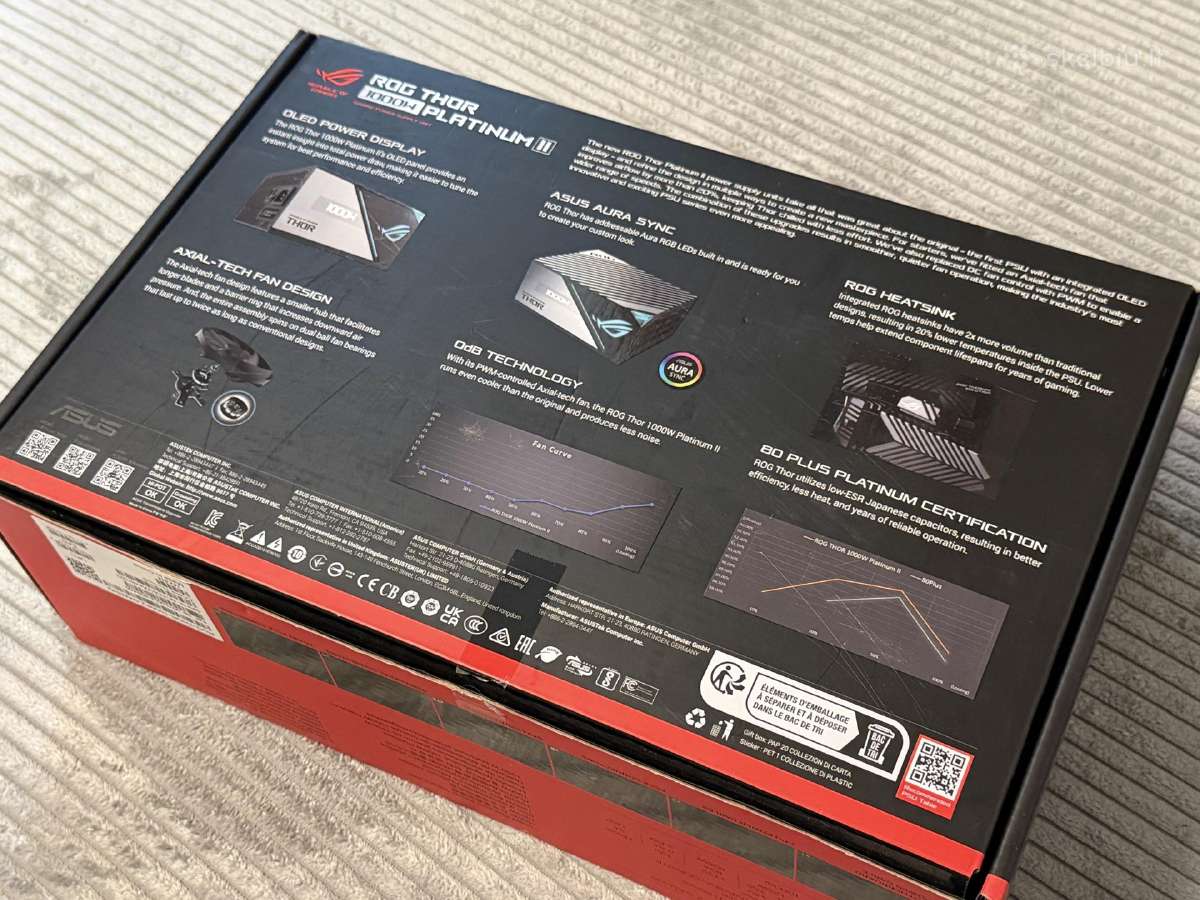 Asus rog thor 1000w platinum - nuotraukos Nr. 3