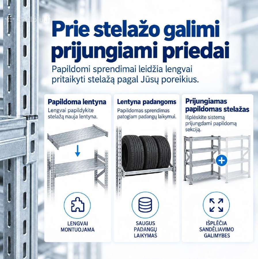 Stelažai sukurti ir pagaminti Italijoje, atitinka - nuotraukos Nr. 8