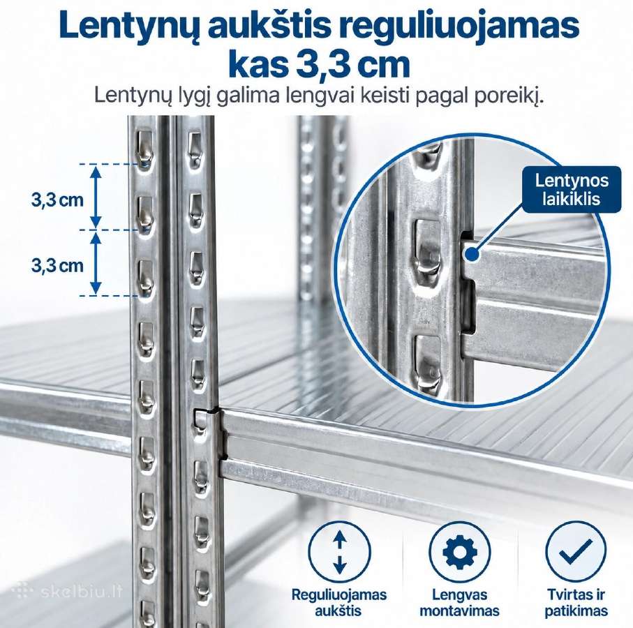 Stelažai sukurti ir pagaminti Italijoje, atitinka - nuotraukos Nr. 7
