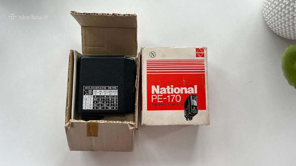 Vintažinė fotoaparato blykstė National Pe-170 - nuotraukos Nr. 5