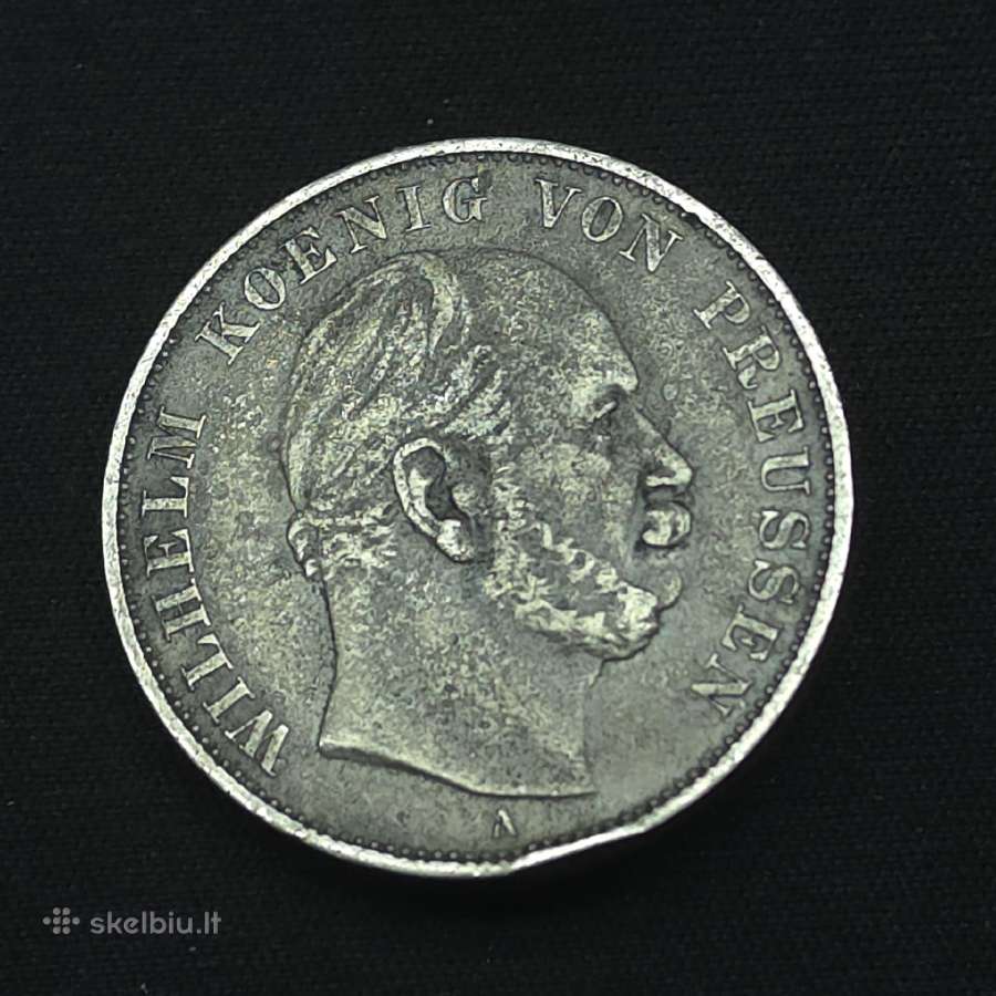 Sidabrinė moneta 1 taleris 1871 m (A) Siegesthaler - nuotraukos Nr. 11