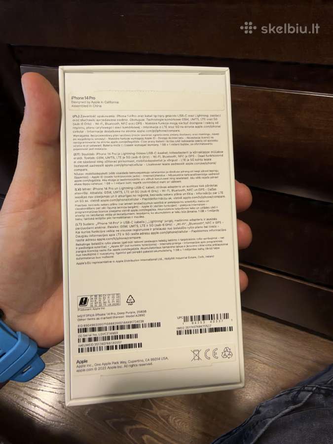 iPhone 14 Pro 256 GB Deep Purple - nuotraukos Nr. 2