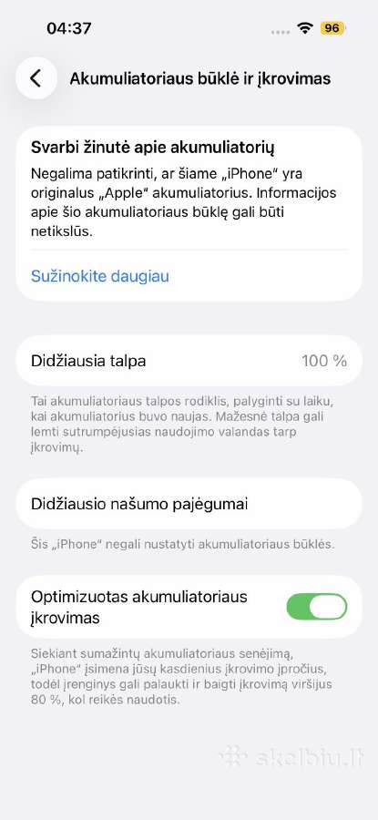 iPhone 14 Pro 256 GB Deep Purple - nuotraukos Nr. 12