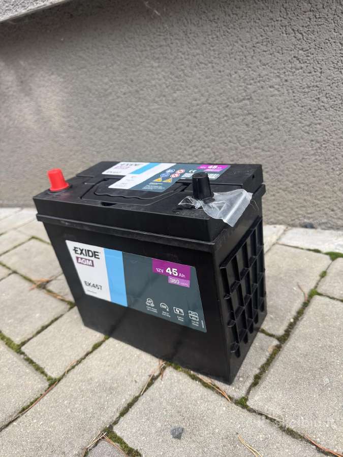Exide Agm Ek457 start-stop akumuliatorius - Naujas - nuotraukos Nr. 2