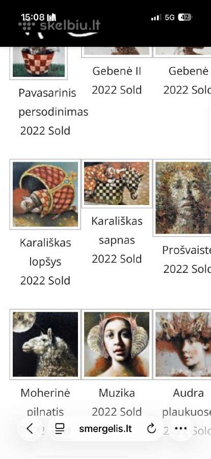 Lietuvių tapytojo originalus paveikslas 80x80 - nuotraukos Nr. 3