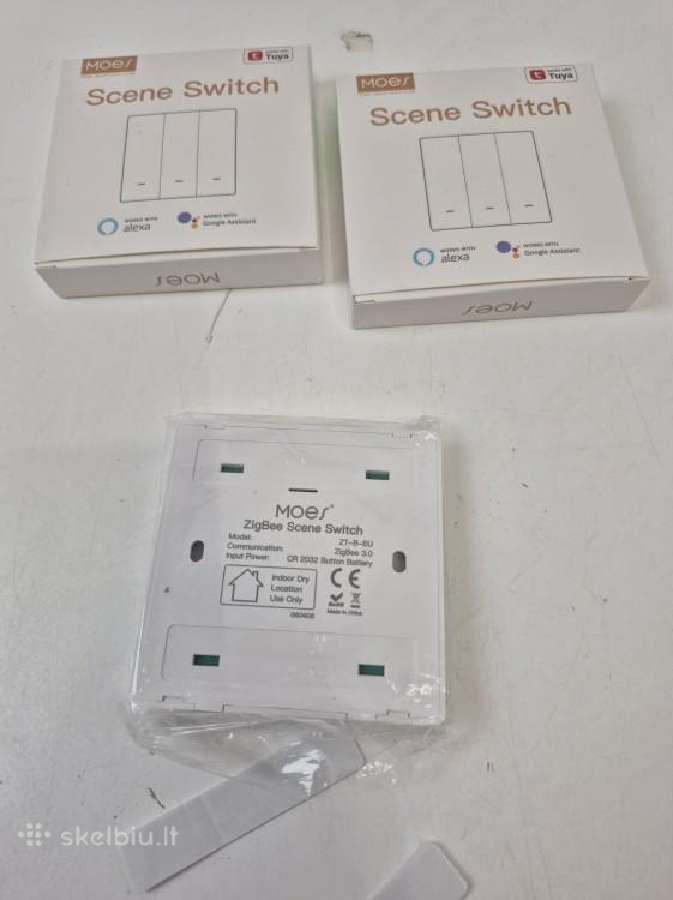 Moes belaidis jungiklis Zigbee 2 klavišų - nuotraukos Nr. 4