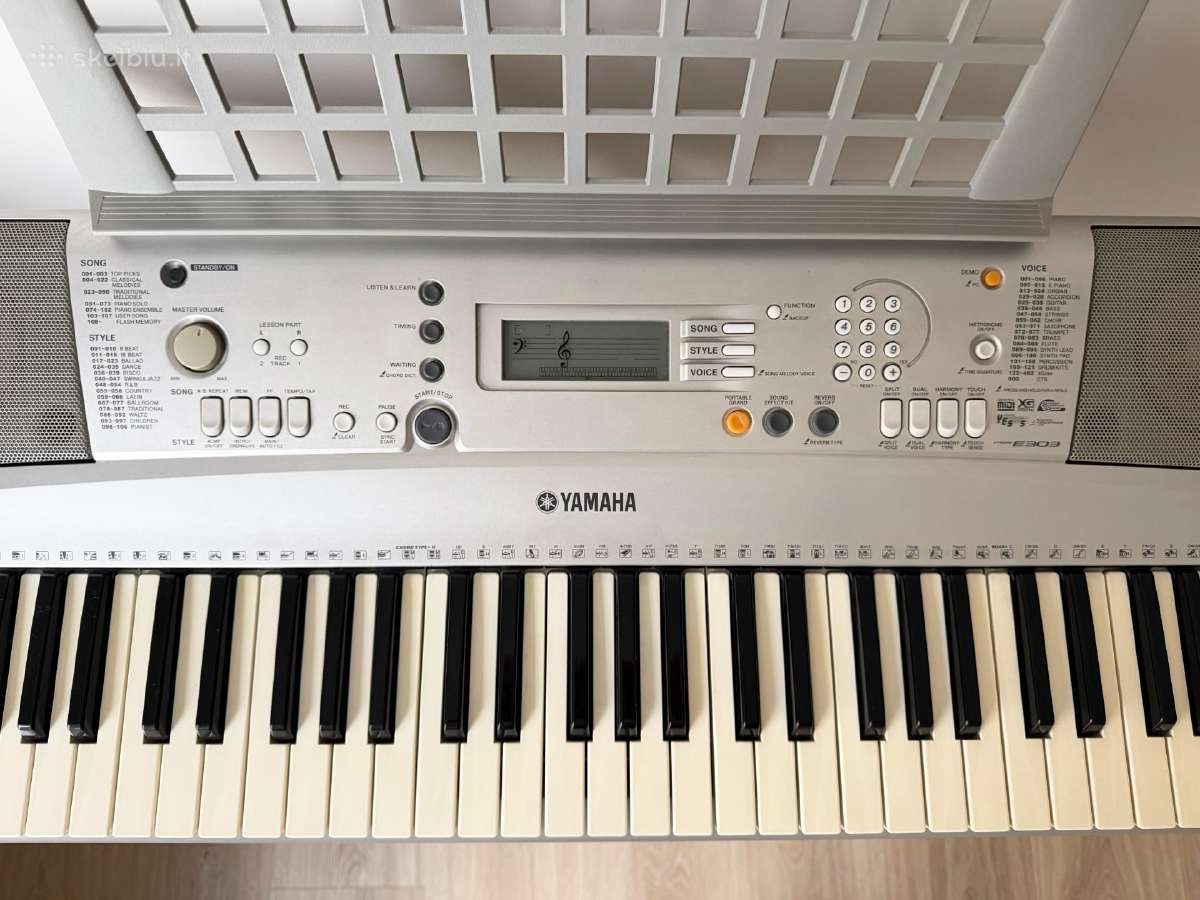 Yamaha sintezatorius Ypt300 - nuotraukos Nr. 4