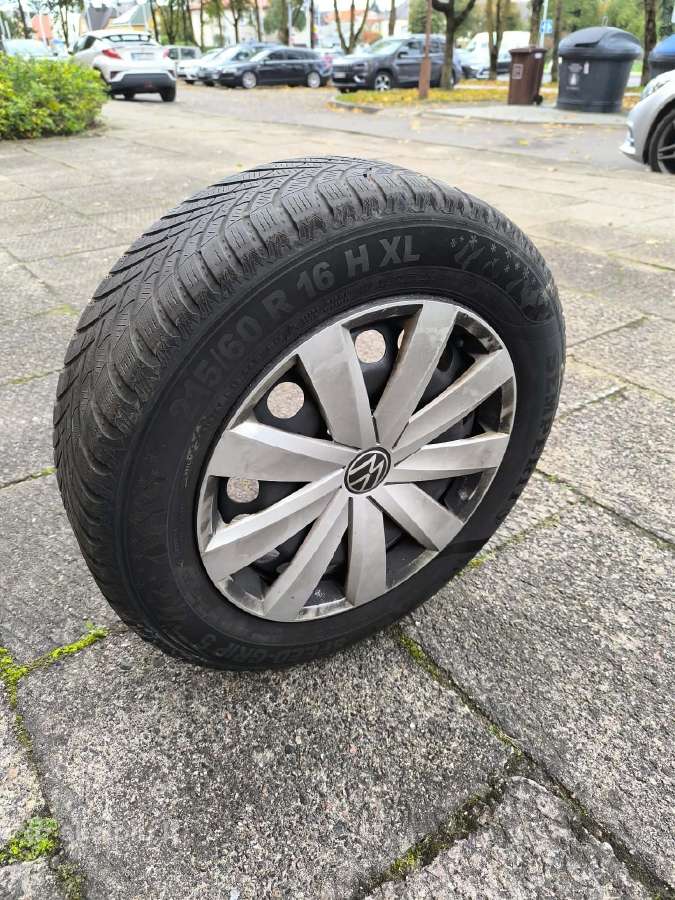 VW Passat R16 ratlankiai su žieminėmis padangomis - nuotraukos Nr. 2
