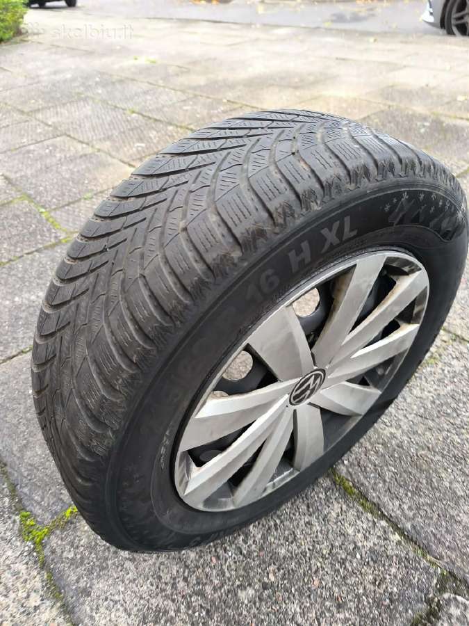 VW Passat R16 ratlankiai su žieminėmis padangomis - nuotraukos Nr. 3