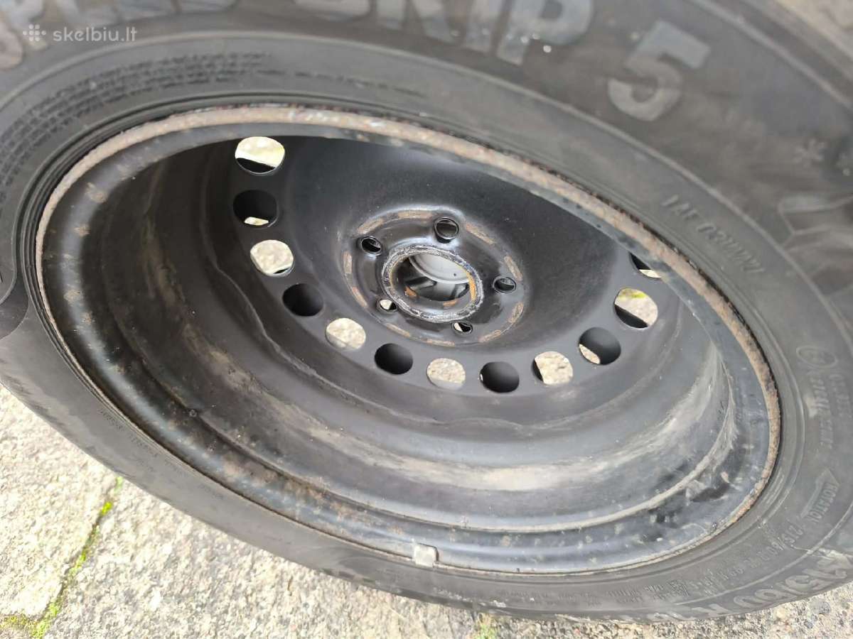 VW Passat R16 ratlankiai su žieminėmis padangomis - nuotraukos Nr. 4