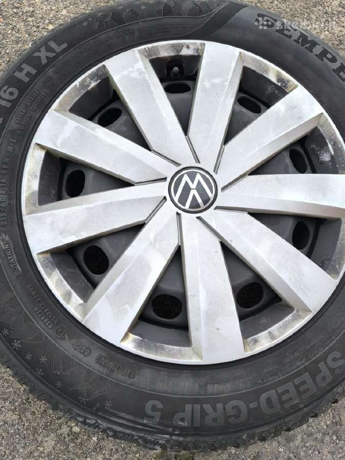 VW Passat R16 ratlankiai su žieminėmis padangomis - nuotraukos Nr. 5