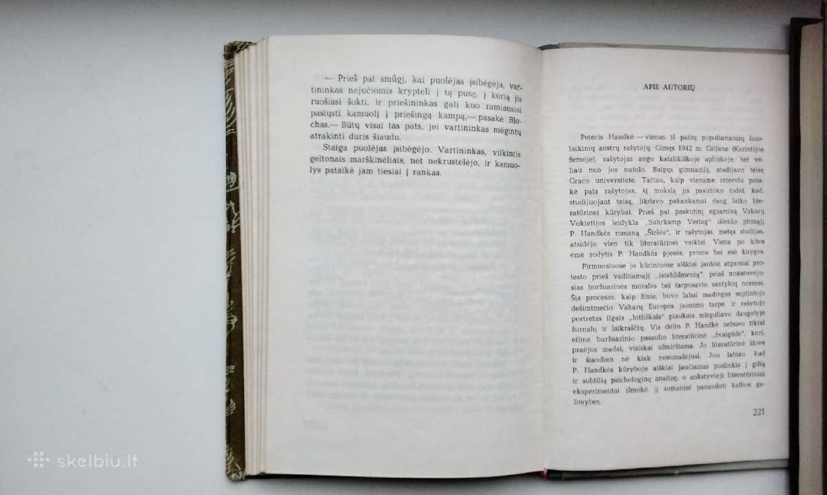 P. Handke. Kairiarankė moteris. Vartininkas bijo v - nuotraukos Nr. 9