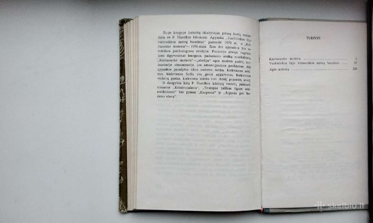P. Handke. Kairiarankė moteris. Vartininkas bijo v - nuotraukos Nr. 10
