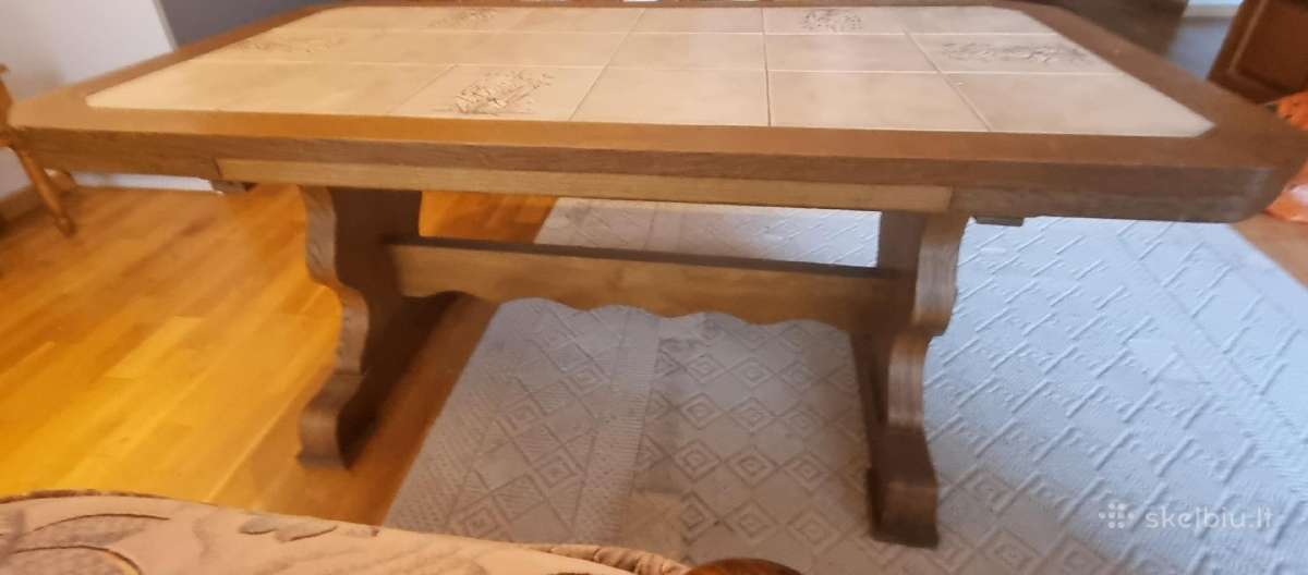 Reguliuojamo aukščio kavos-valgomojo stalas - nuotraukos Nr. 5