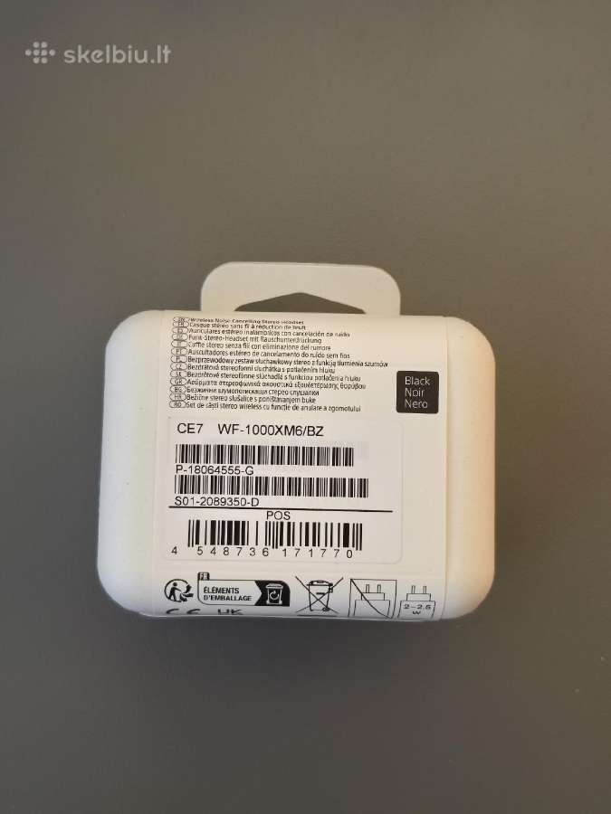Naujos Sony Wf-1000xm6 belaidės ausinės - nuotraukos Nr. 5
