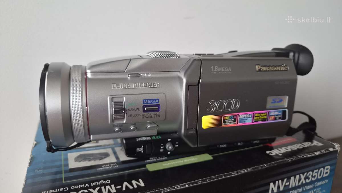 Nv-mx350b su mini Dv kasetem leica optika - nuotraukos Nr. 14