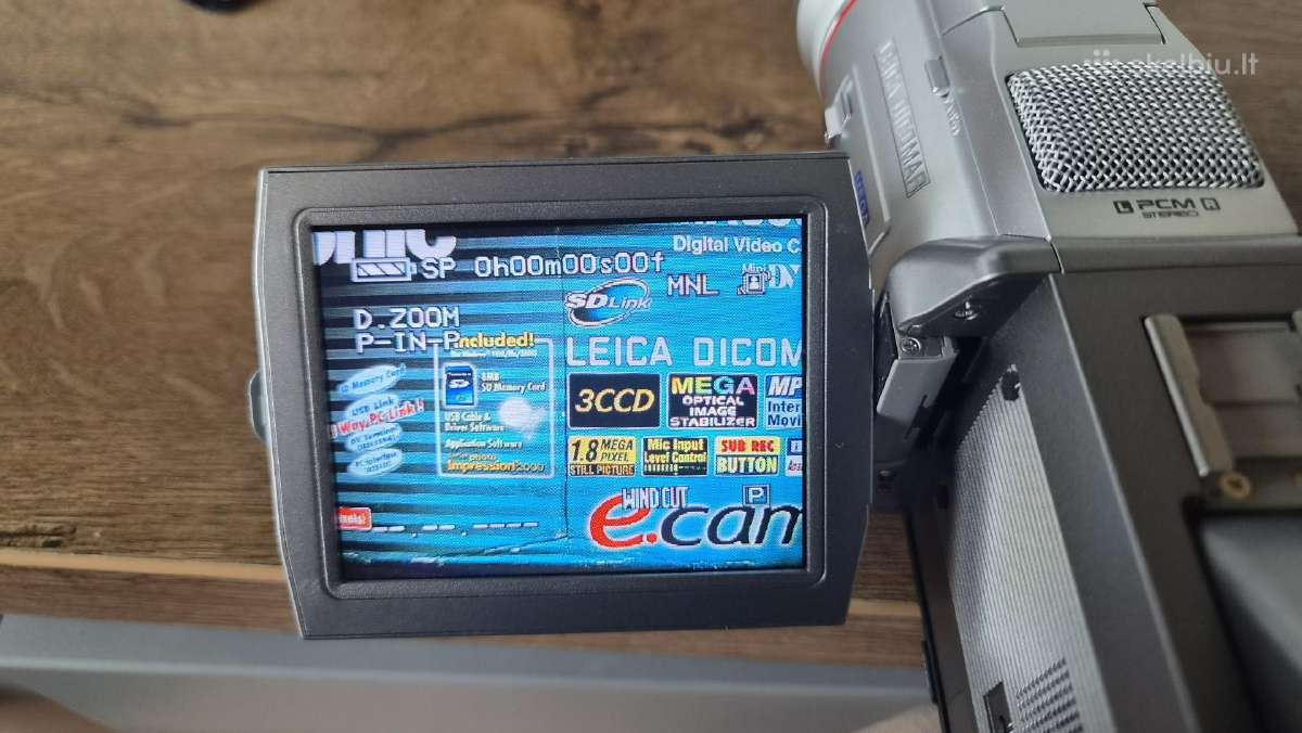 Nv-mx350b su mini Dv kasetem leica optika - nuotraukos Nr. 28