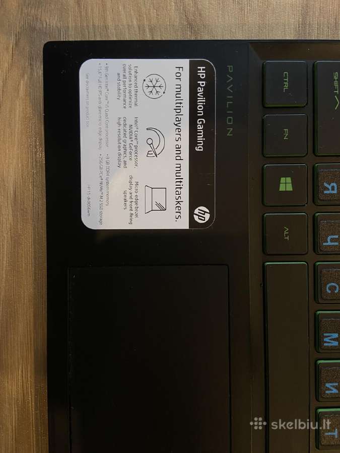 Hp Pavilion Gaming 15 - nuotraukos Nr. 8