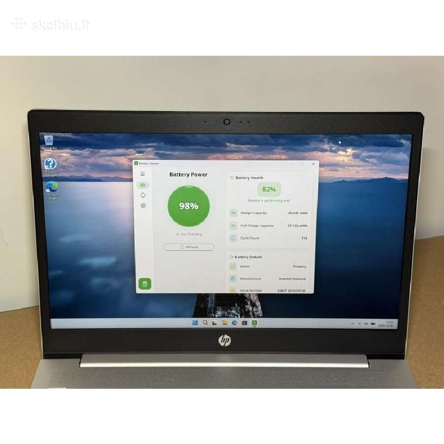 Hp Probook 450 G6 - 8 GB RAM 256 GB SSD - nuotraukos Nr. 4