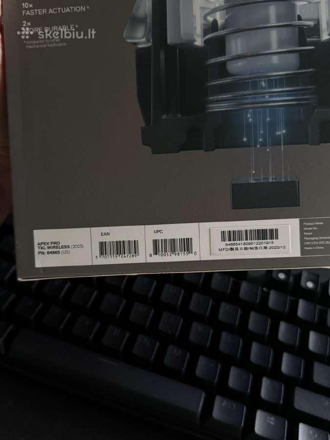 Steelseries Apex Pro Tkl Wireless (2023) - nuotraukos Nr. 3