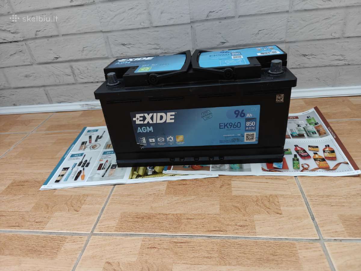 Exide 96 Ah 850 A Ek960 Agm - nuotraukos Nr. 3