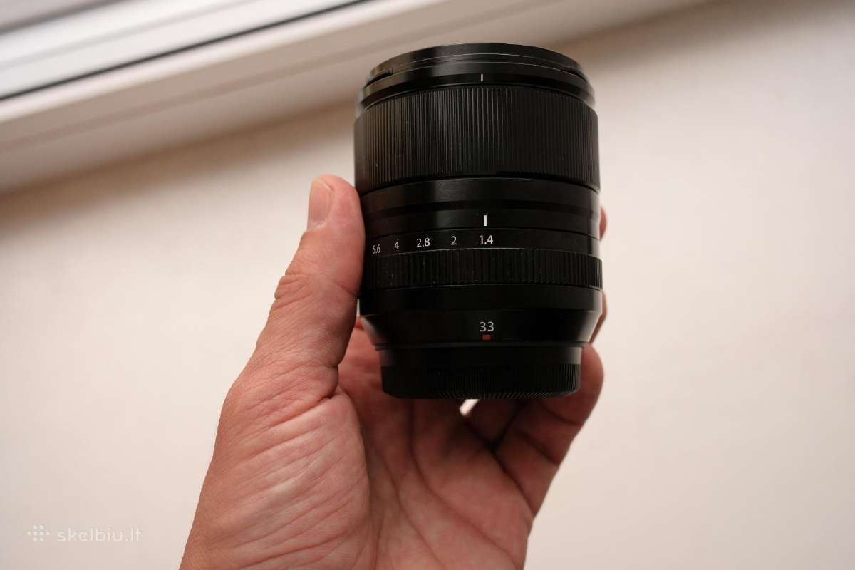 Idealios būklės objektyvas Fuji 33mm F1.4 - nuotraukos Nr. 2