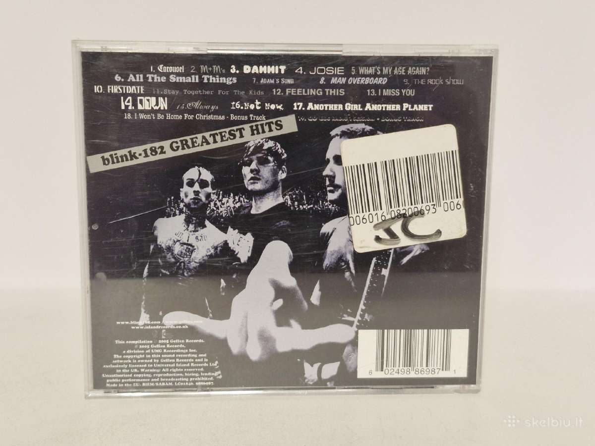 Audio CD Blink-182 – Greatest Hits - nuotraukos Nr. 6