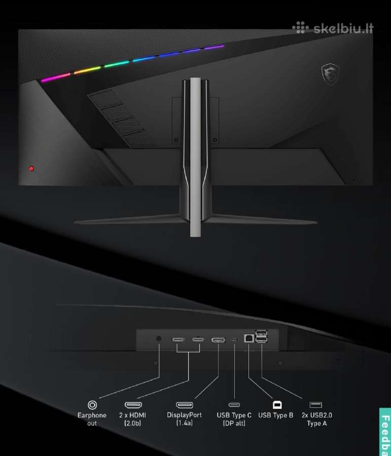 Monitorius Msi Mag401qr - nuotraukos Nr. 8
