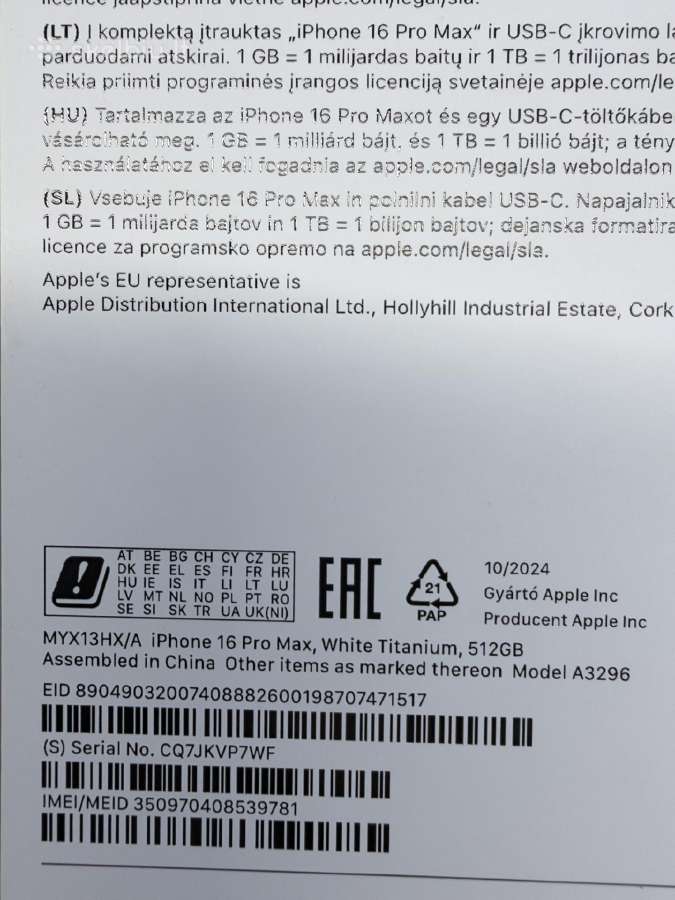 iPhone 16 pro max 512gb - nuotraukos Nr. 3
