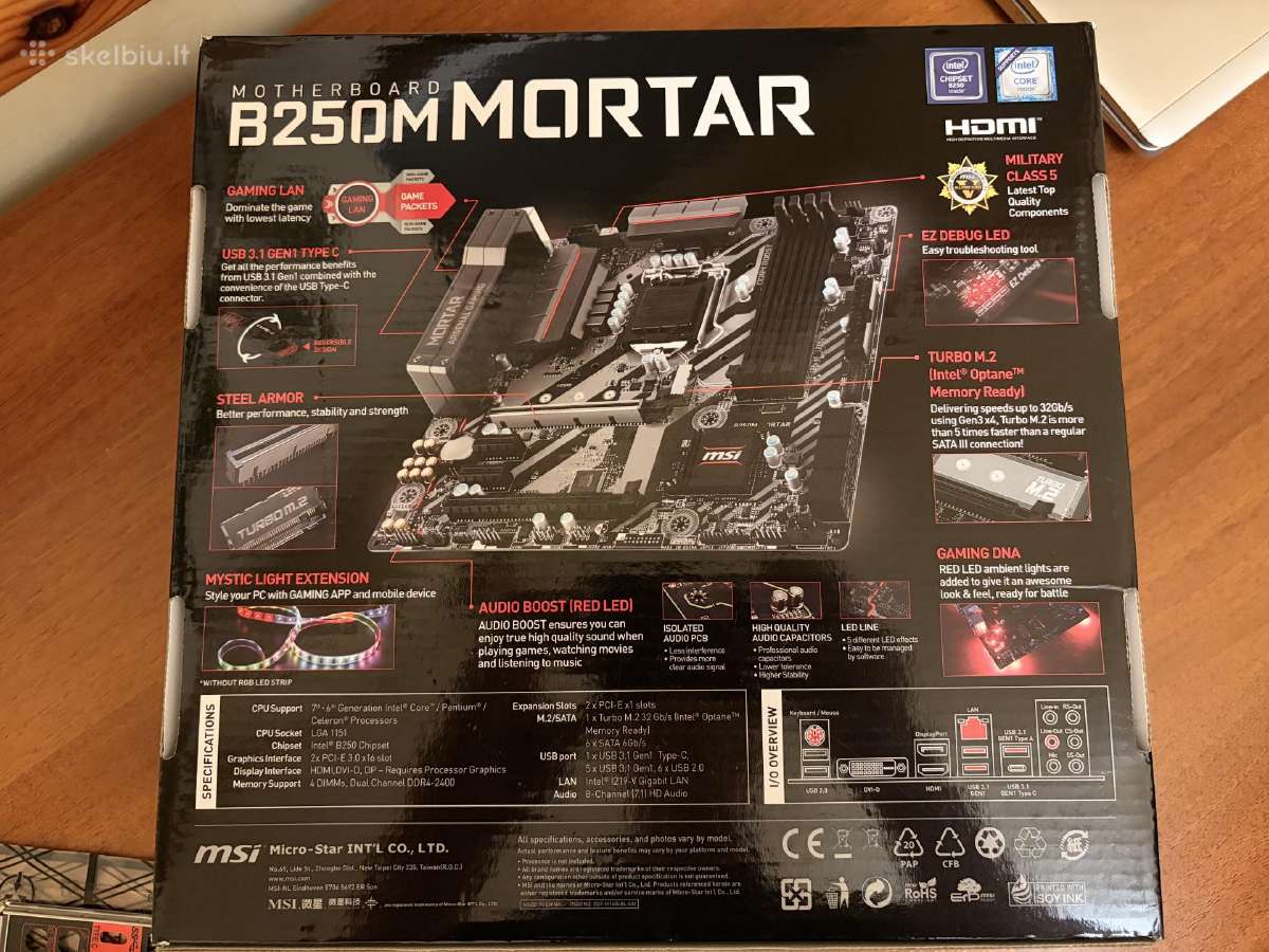 Msi Mortar B250m - nuotraukos Nr. 2