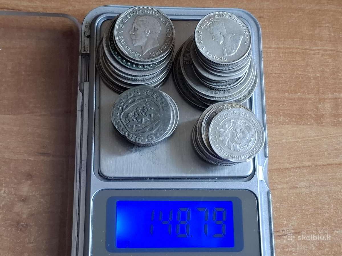 49vnt. Pasaulio sidabrinių monetų - nuotraukos Nr. 3