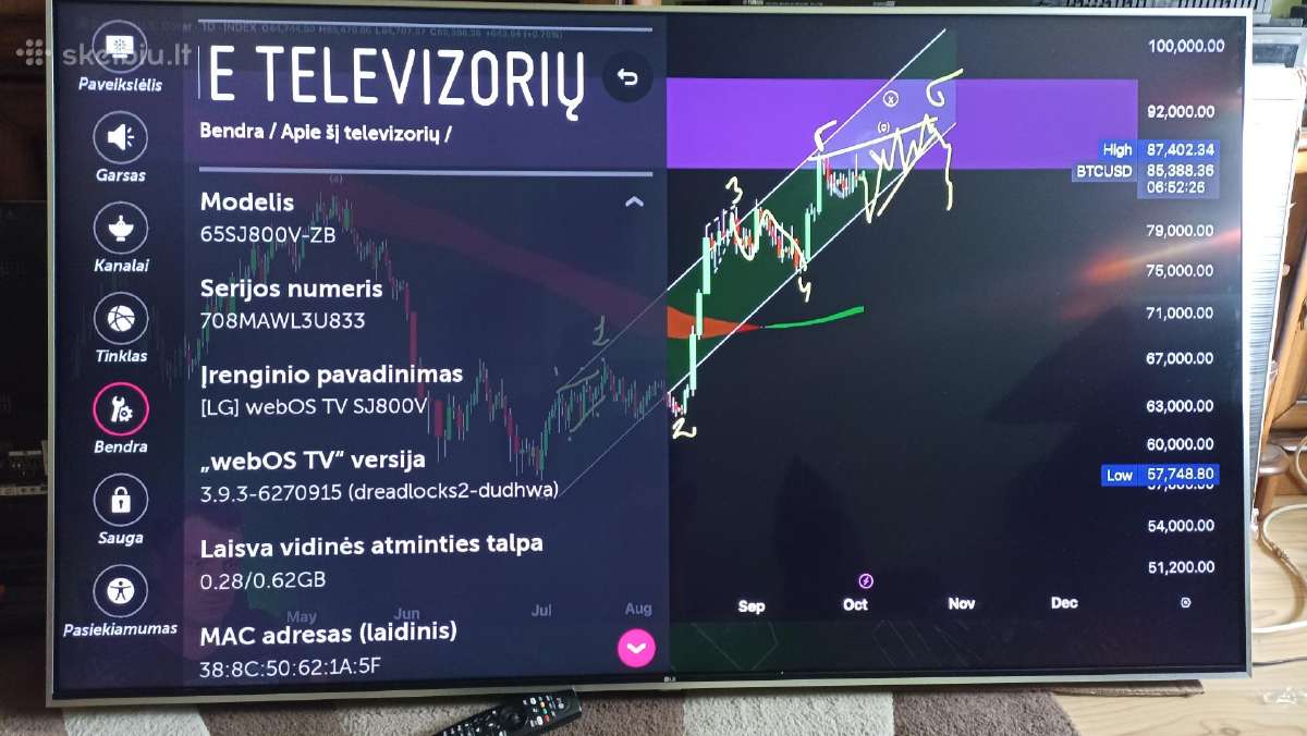 165 cm LG 65sj800v - nuotraukos Nr. 3