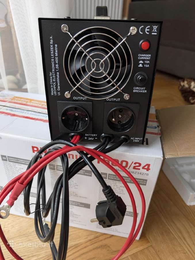 Ups Kemot Prosinus 24v 1kw grynas sinusas katilui - nuotraukos Nr. 2